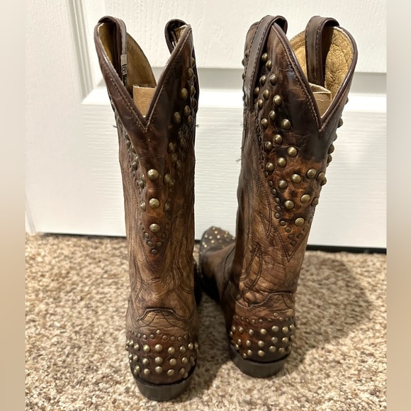 Frye Leather Boots with Studded Detailing - Picture 4 of 8